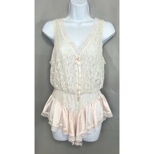 Vintage Lingerie With Lace Detailing ‎ Women's  Bodysuit Y2K USA